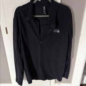 Mountain Hardwear Black Quarter-Zip Pullover size XL